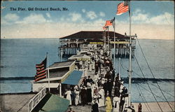 The Pier Old Orchard Beach, ME Postcard Postcard Postcard
