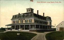 Hotel Mitchell, Long Beach York, ME Postcard Postcard Postcard