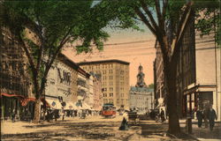 Essex Street and Bay State Building Lawrence, MA Postcard Postcard Postcard