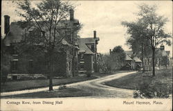 Cottage Row, from Dining Hall Mount Hermon, MA Postcard Postcard Postcard