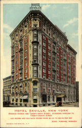 Hotel Seville New York, NY Postcard Postcard Postcard