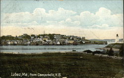 Looking Toward Lubec ME Postcard