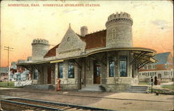 Somerville Highlands Station Massachusetts Postcard Postcard Postcard