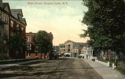 Main Street Saranac Lake, NY Postcard Postcard Postcard