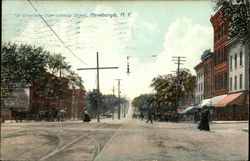 Up Broadway from Liberty Street Newburgh, NY Postcard Postcard Postcard