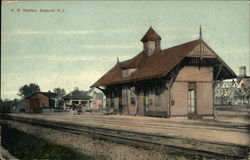 RR Station Dumont, NJ Postcard Postcard Postcard