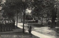 Convicts on Way to Dinner, Ohio Penitentiary Columbus, OH Postcard Postcard Postcard