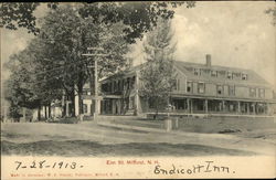 Elm St. Endicott Inn Postcard