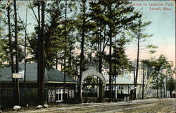 Entrance to Lakeview Park Lowell, MA Postcard Postcard Postcard