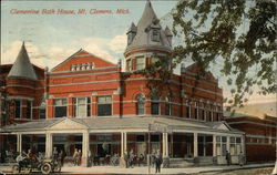 Clementine Bath House Mount Clemens, MI Postcard Postcard Postcard