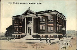 High School Building McLoud, OK Postcard Postcard Postcard