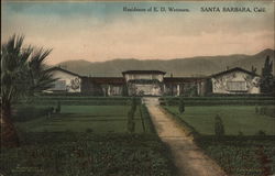 Residence of E. D. Wetmore Postcard