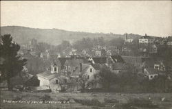 Bird's Eye View of Town Postcard