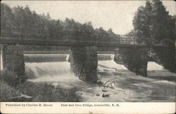 Dam and Iron Bridge Postcard