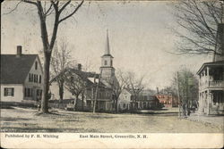 East Main Street Greenville, NH Postcard Postcard Postcard