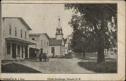 Public Buildings Temple, NH Postcard Postcard Postcard