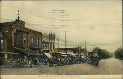 Broad Street on a Busy Day Postcard