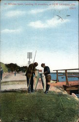 40 Minutes Sport, Landing 25 Pounders Postcard