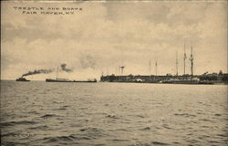 Trestle and Boats Postcard