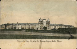 Minnesota State Hospital for Insane Fergus Falls, MN Postcard Postcard Postcard