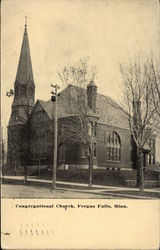 Congregational Church Fergus Falls, MN Postcard Postcard Postcard