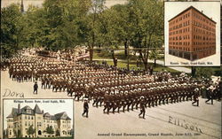 Annual Grand Encampment Grand Rapids, MI Postcard Postcard Postcard