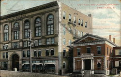 City Hall and Masonic Building Pawtucket, RI Postcard Postcard Postcard