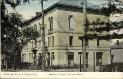 Masonic Temple Postcard