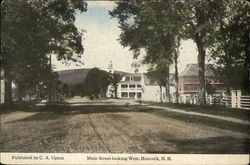 Main Street Looking West Postcard