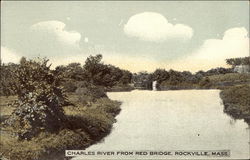 Charles River from Red Bridge Postcard