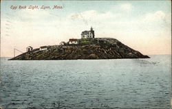 Egg Rock Light Lynn, MA Postcard Postcard Postcard