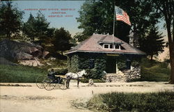 Harding Post Office, Medfield Junction Postcard