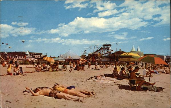 On the sands at Maine's most popular beach Old Orchard Beach