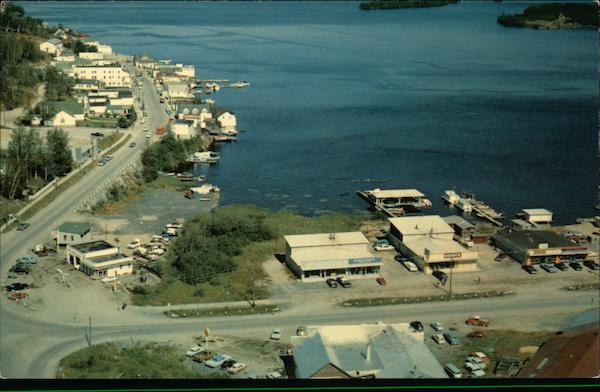 Main Business Street from Air Red Lake ON Canada Ontario