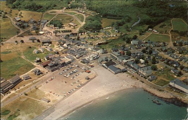Airview of Short Sands Beach York Beach Maine Ray Goodrich