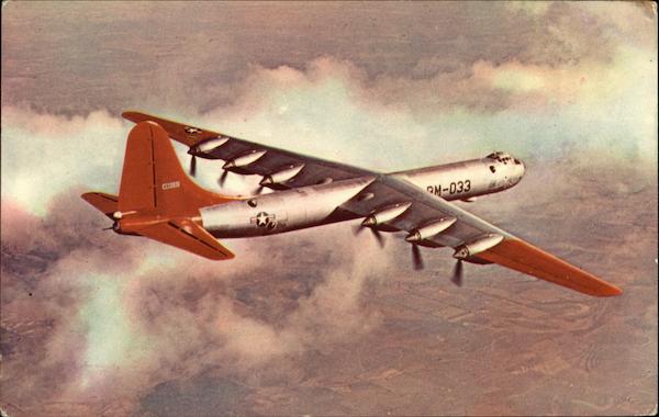 Consolidated Vultee B-36 in Flight. Aircraft