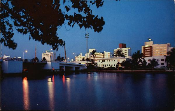 Scenic View of Indian Creek Miami Beach Florida