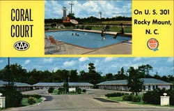 Coral Court Rocky Mount, NC Postcard Postcard Postcard