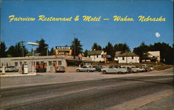 Fairview Restaurant & Motel Wahoo, NE Postcard Postcard Postcard