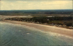 Airview of Drakes Island Postcard