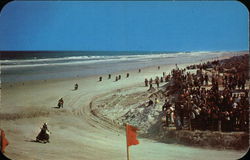 Motorcycle Race Postcard