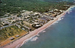 Aerial View of the Beautiful Ocean Front Vero Beach, FL Postcard Postcard Postcard