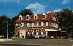 Brown's Motel and Little Scandinavia Smorgasbord Restaurant Postcard