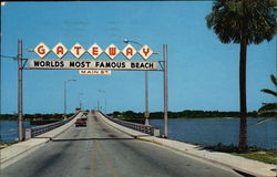 Gateway to World's Most Famous Beach Postcard