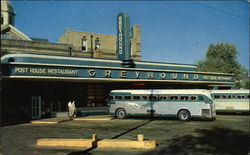 Greyhound Bus Terminal Postcard