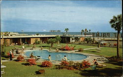 Gulf Palms Hotel Court and Restaurant Postcard