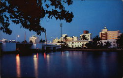 Scenic View of Indian Creek Miami Beach, FL Postcard Postcard 