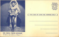 Earl Carroll Theatre-Restaurant Postcard