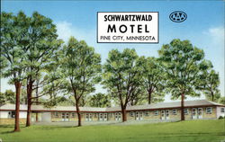 The Schwartzwald Motel Pine City, MN Postcard Postcard Postcard