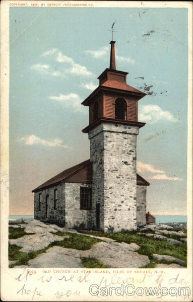 Old Church at Star Island Isles of Shoals New Hampshire